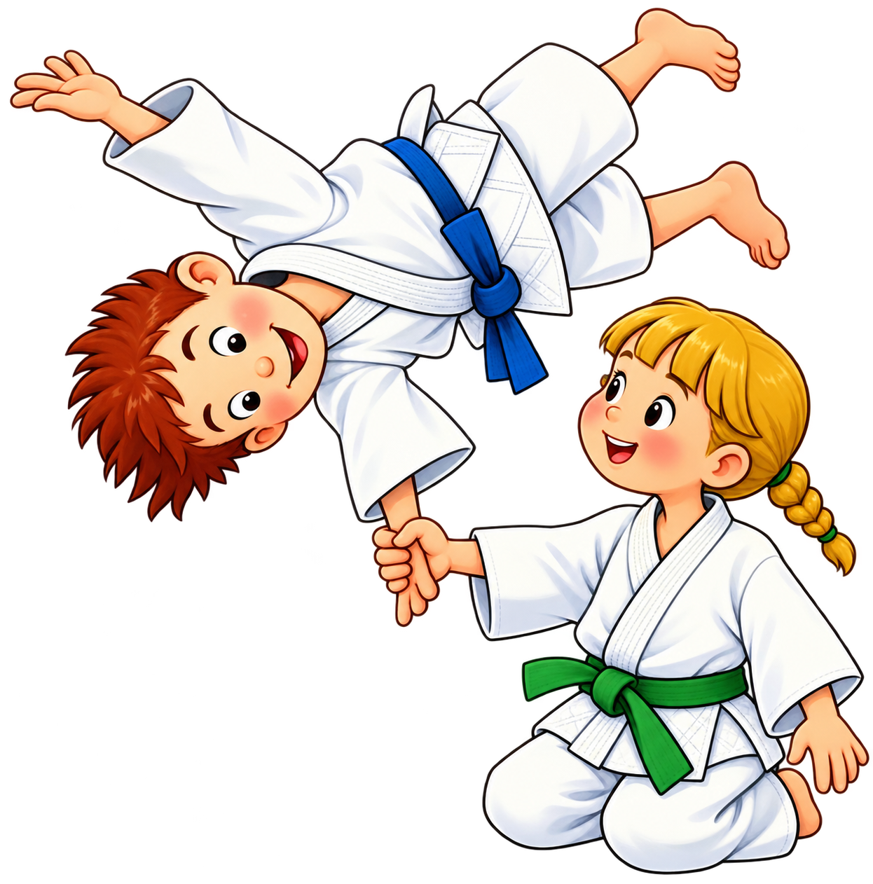 AikidoBambini_Coordinazione_cartoon